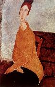 Amedeo Modigliani Yellow Sweater Sweden oil painting reproduction